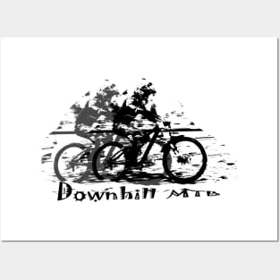 mtb downhill Posters and Art